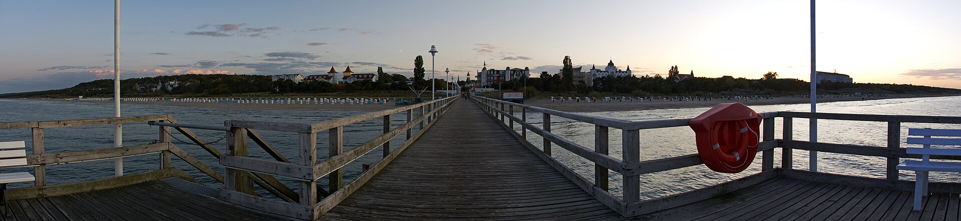 Seebrücke Zinnowitz am Abend